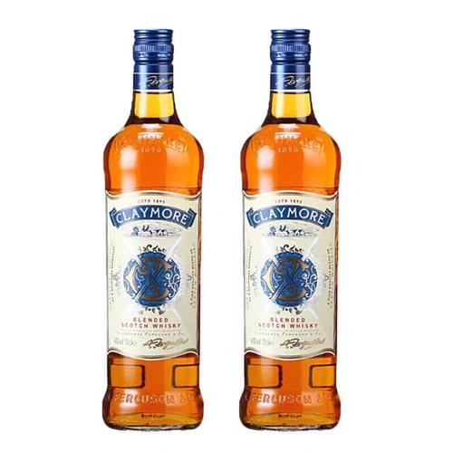 2瓶洋酒英国原装进口剑威苏格兰威士忌700ml原装进口40度调酒基酒
