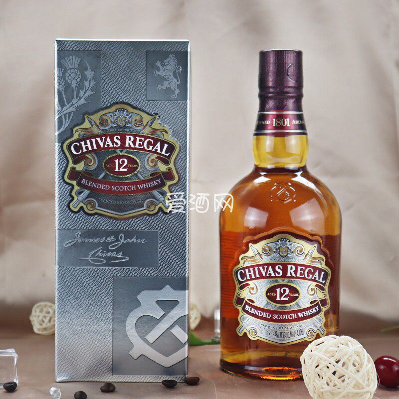 洋酒原装进口 Chivas芝华士12年苏格兰威士忌新包装行货带盒700ml