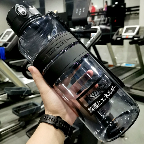 Вместительный и большой пластиковый портативный чайник для спортзала, 2000 мл, 1500 мл