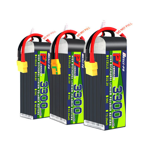 BOSLI-PO博氏4s 3300毫安航模电池90涵道远航6寸7寸穿越无人机FPV