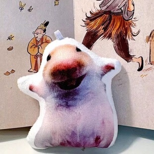 新款按压发声毛绒公仔哈哈鼠语音挂件狂笑仓鼠发声玩偶搞钥匙扣