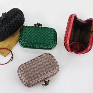 Easeu推荐 晚会年会手包口红包 精致丝绸手工编织女士手拿包女晚装