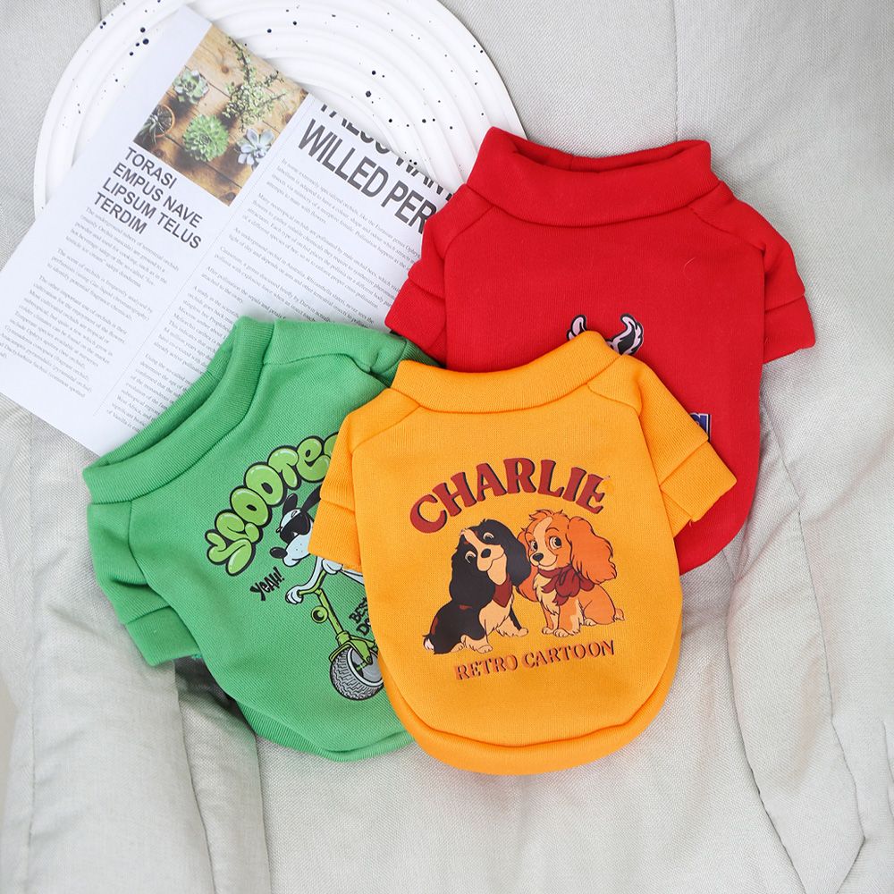 秋冬款原创宠物衣服可爱洋气卡通圆领卫衣超萌猫咪狗狗通用衣服