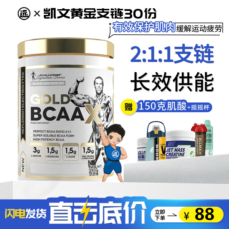 凯文金标黄金支链氨基酸粉BCAA肌酸成人健身运动营养补剂非氮泵 保健食品/膳食营养补充食品 氨基酸/支链氨基酸/谷氨酰胺 原图主图