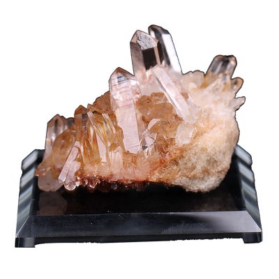 原矿天然白水晶晶簇赠底座