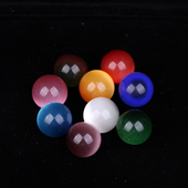 水晶猫眼石小圆珠原石珠子可爱小把玩爱心工艺品宝石孩子礼物