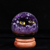 新品 天然紫水晶摆件紫晶洞开口笑招财聚财乌拉圭帝王紫原石聚宝盆