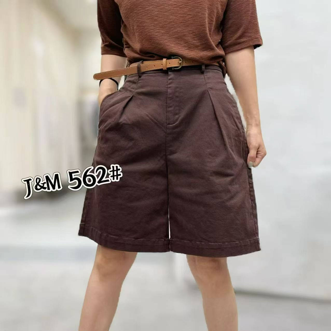 五分裤高腰百搭宽松阔腿灯芯绒