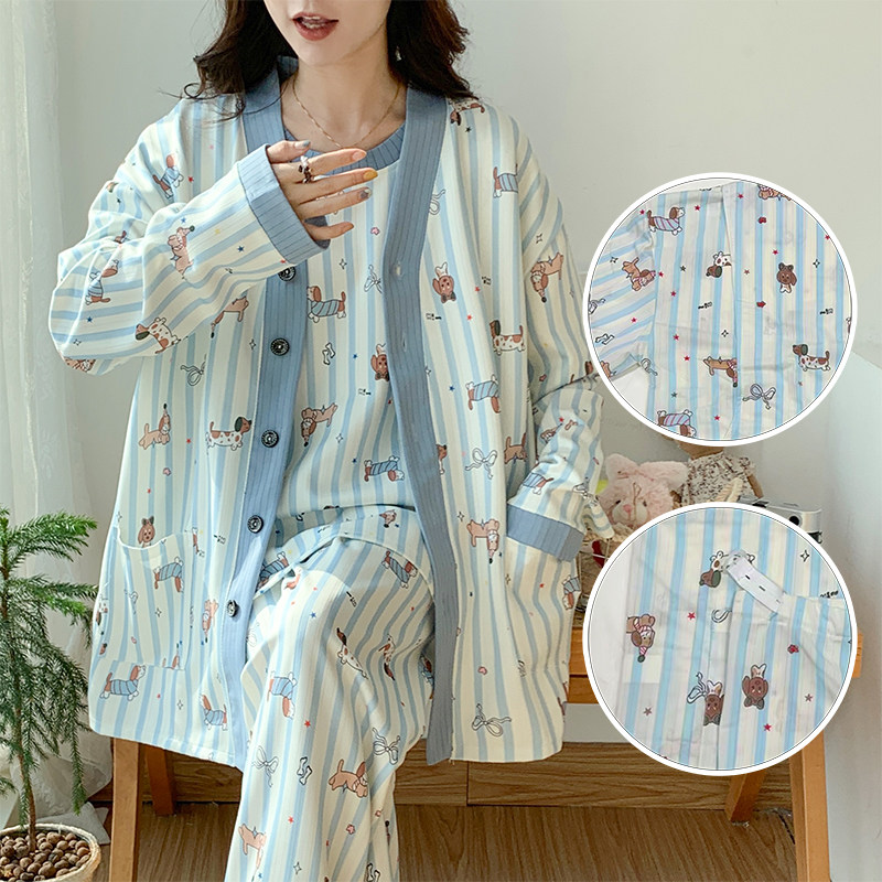 新款超大码孕妇哺乳月子服三件套春秋产妇睡衣喂奶待产家居服夏天,孕妇装/孕产妇用品/营养,家居服套装,淘宝优惠券,粉丝福利购,淘宝优惠卷