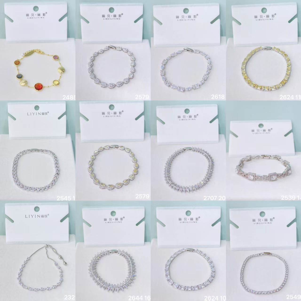 丽银丽贝丽影新品热销精美锆石精致优雅手链气质小众时尚个性配饰