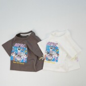 卡通童装 26夏季 新款 日式 t恤亲子1家三口短袖 男女宝宝出游印花上衣