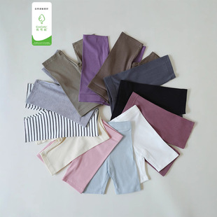 儿童弹力骑行裤 子韩版 薄款 男女童优可丝棉打底五分裤 短裤 2025新款