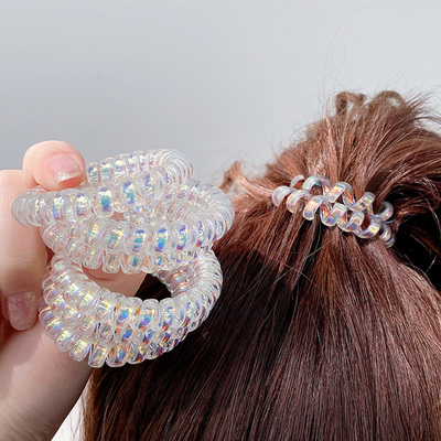 ins人鱼姬色透明网红电话线发圈