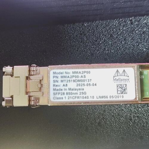 议价Mellanox迈络思25G光模块型号MMA2P00-AS可维修