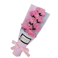 Розовая прозрачная подарочная коробка