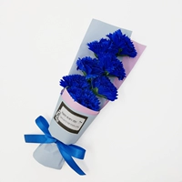 Синяя прозрачная подарочная коробка