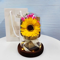 Абажур, льняная сумка, карточки, подсолнух