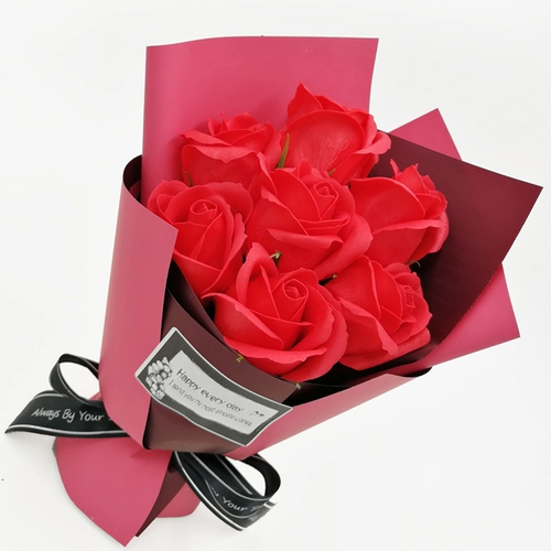 Мыло с розой в составе на день Святого Валентина на день матери, подарок на день рождения