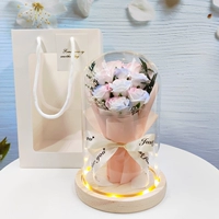 Двухцветный абажур, льняная сумка, карточки