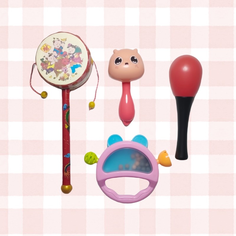 婴儿儿童早教益智追听追视训练手摇铃拨浪鼓抓握新生小宝宝玩具,玩具/童车/益智/积木/模型,摇铃,淘宝优惠券,粉丝福利购,淘宝优惠卷