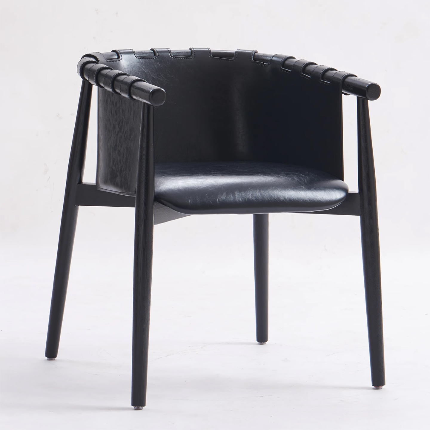 北欧实木餐椅设计师款椅子