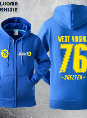 罗玛时捷Fallout 76 PS4 XBOX周边衣服外套宽松 辐射76卫衣男女潮
