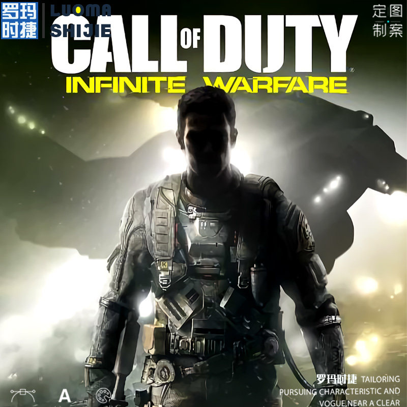 设计感t恤男短袖 PS4 Xbox沙盒游戏使命召唤无限战争t恤男ins潮流