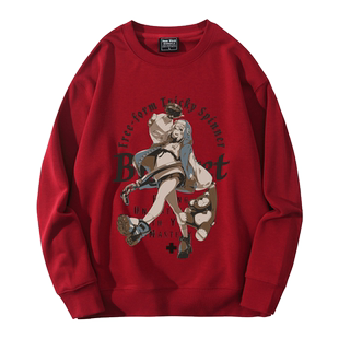 罪恶装备奋战布丽姬梅伊周边纯棉宽松卫衣男女情侣圆领衣服潮