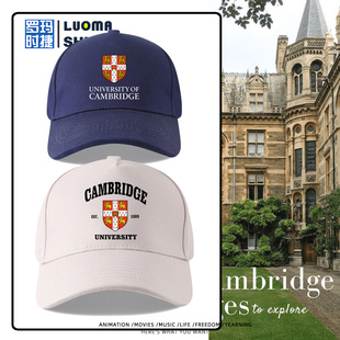 Cambridge剑桥大学周边棒球帽男女学生户外防晒遮阳百搭鸭舌帽子