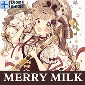 YouTube萝莉小牛奶港风t恤男潮牌 男 t恤 Merry Milk学生百搭短袖