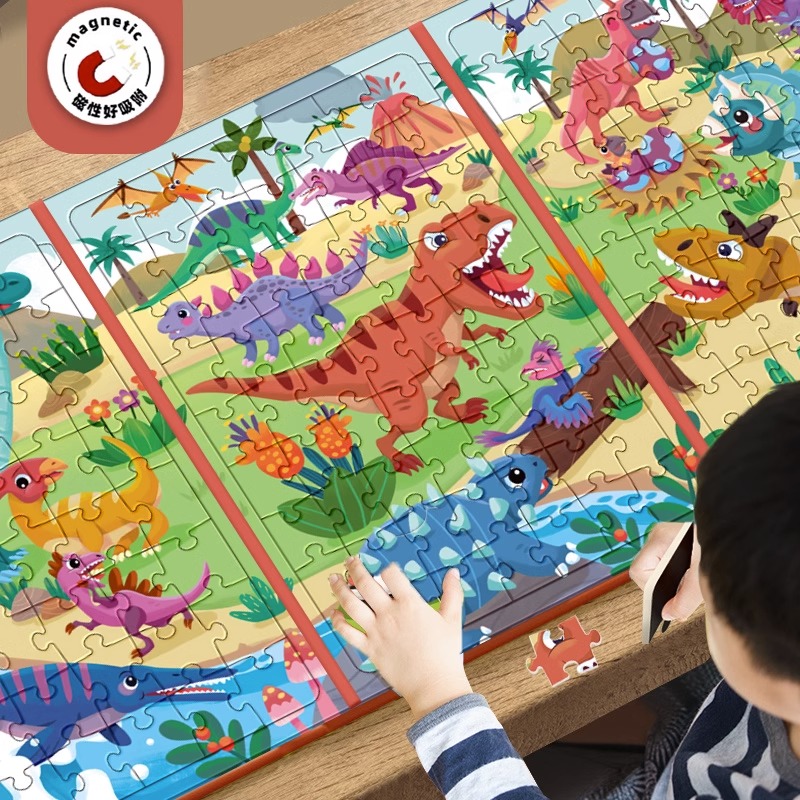 益智进阶磁性拼图3到6岁