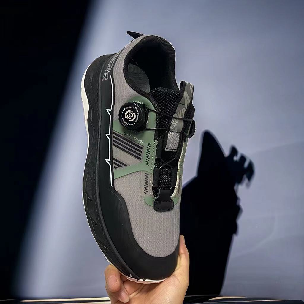 男鞋自动扣越野跑鞋休闲机能登山徒步鞋透气篮球运动鞋