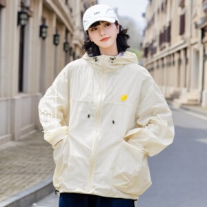 道木熙防紫外线户外防晒衣女生夏季宽松工装防晒服速干冲锋衣外套