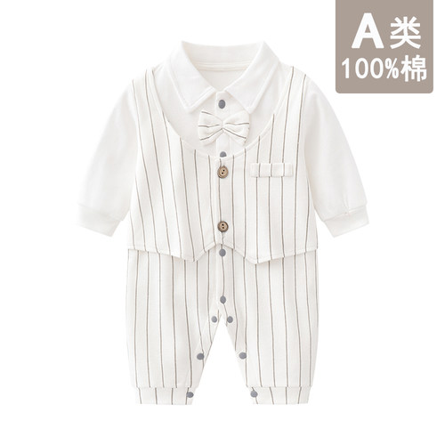 周岁男宝礼服百天满月服