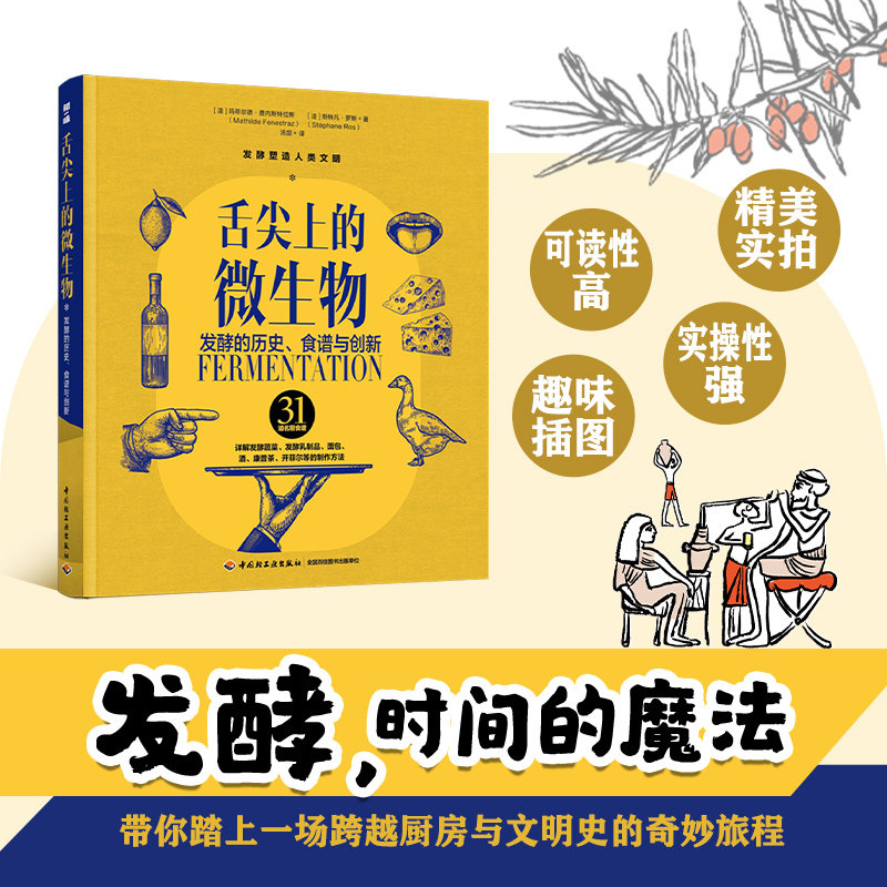 舌尖上的微生物发酵的历史 食谱与创新发酵孕育出食物的独特风味将等待升华为生命的灵动馈赠发酵康普茶 轻工业出版社