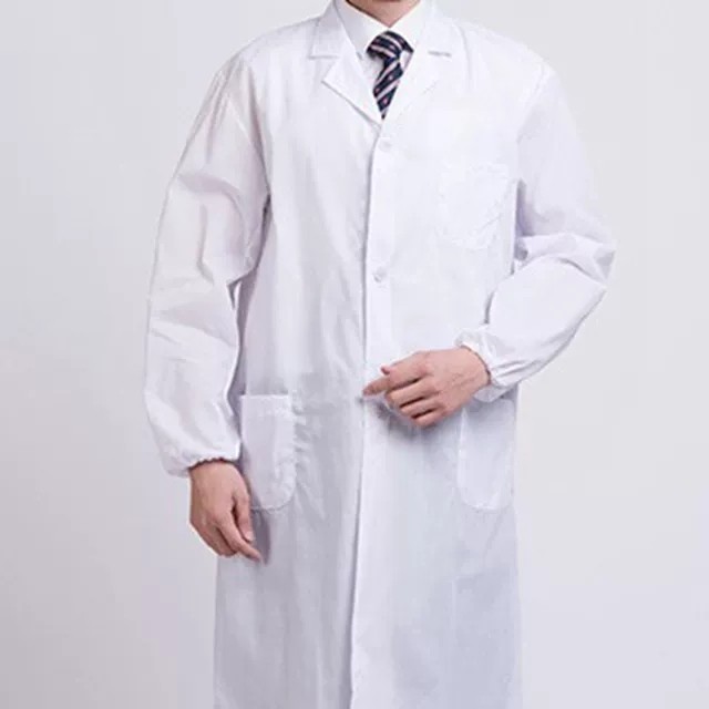 医院白大褂长袖男实验室服药店医生服工作服实验服医师制服短袖女