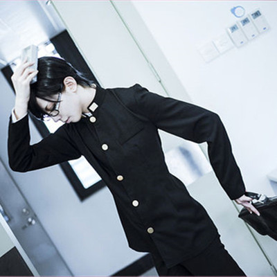 【跨境】动漫在下坂本有何贵干坂本cos服漫展万圣节cosplay服装男