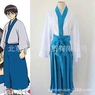 现货 银魂志村新八cos服和服万圣节漫展cosplay服装