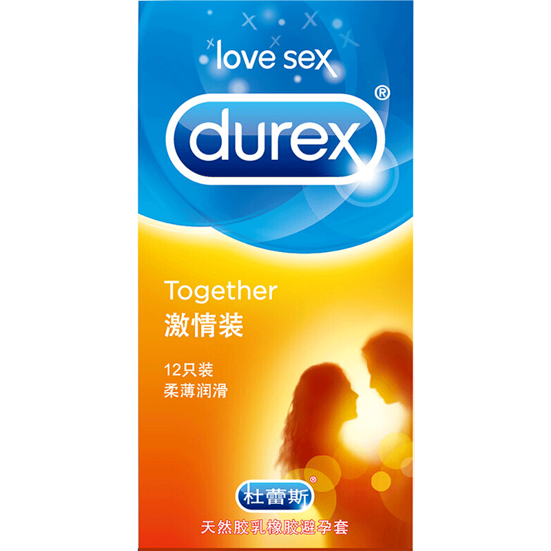杜蕾斯避孕套 天然胶乳橡胶避孕套活力装螺纹装激情装大胆爱吧