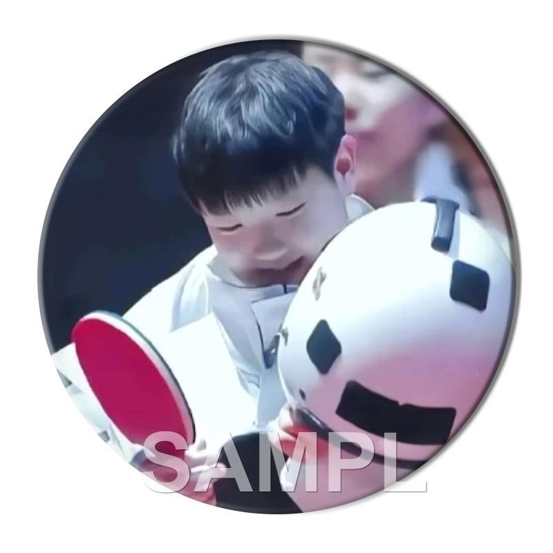 莎莎周边吧唧徽章可爱小豆包孙颖莎体育明星周边谷子徽章58MM铁底