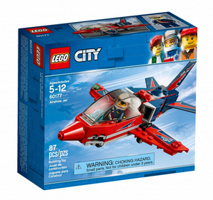 2018款乐高乐高LEGO 60177 城市系列空中特技喷气机拼装积木
