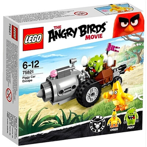 2016款儿童益智乐高LEGO 75821愤怒的小鸟系列 猪车逃亡