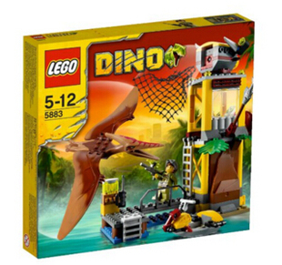稀有儿童益智乐高LEGO 积木玩具 DINO 5883 恐龙系列翼龙抓捕哨塔
