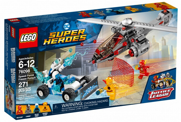 2018新款乐高LEGO 76098超级英雄系列 闪电侠追击战拼装积木