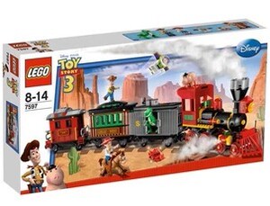 老款乐高LEGO 儿童益智玩具7597 玩具总动员 西部火车大追捕