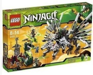 益智乐高LEGO 拼装积木幻影忍者四头龙龙船史诗9450儿童玩具