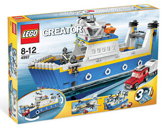 儿童玩具乐高lego 4997 创意百变系列 超级码头 游轮 三合一 稀有