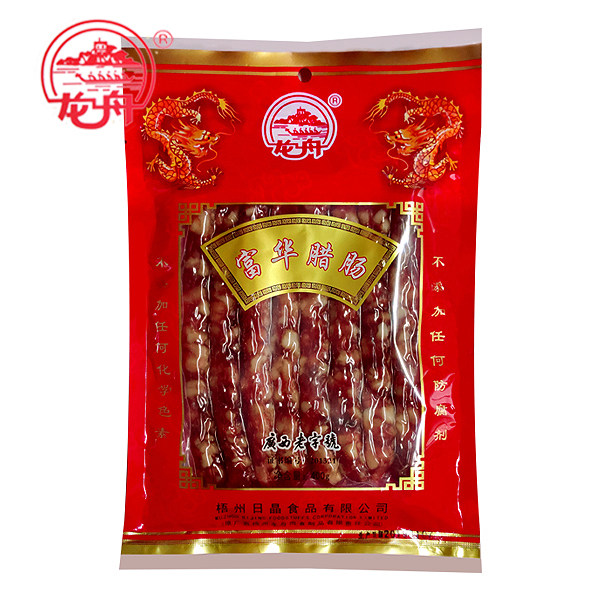 百年品牌龙舟腊肠广式腊味鲜味棒