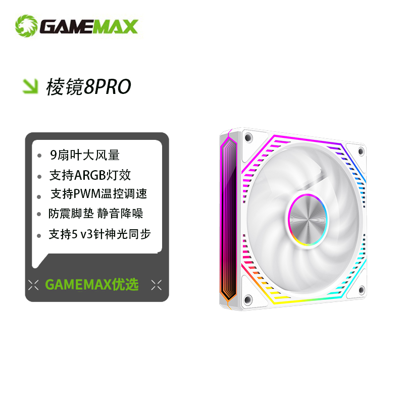 GAMEMAXARGB灯效PWM调速