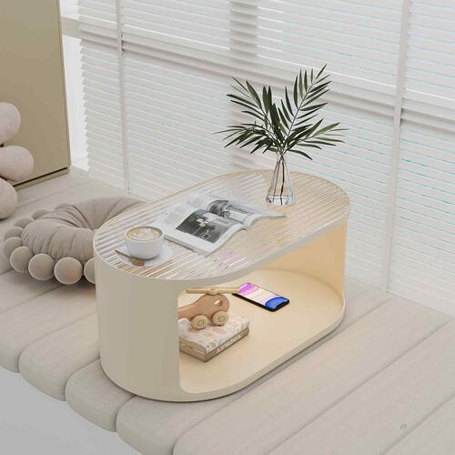 奶油风飘窗茶几小桌子榻榻米茶桌矮桌简约炕桌炕几卧室阳台飘窗桌